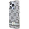 Etui DKNY IML Checkered Mono Pattern & Printed Stripes MagSafe do Apple iPhone 14 Pro Beżowy Kompatybilność Apple iPhone 14 Pro