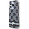Etui DKNY IML Checkered Mono Pattern & Printed Stripes MagSafe do Apple iPhone 14 Pro Czarny Seria telefonu iPhone