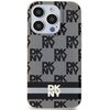 Etui DKNY IML Checkered Mono Pattern & Printed Stripes MagSafe do Apple iPhone 14 Pro Czarny Model telefonu iPhone 14 Pro