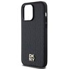 Etui DKNY Hardcase Leather Pattern Metal Logo do Apple iPhone 14 Pro Czarny Typ Etui magnetyczne