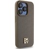 Etui DKNY Leather Pattern Metal Logo MagSafe do Apple iPhone 14 Pro Brązowy Kompatybilność Apple iPhone 14 Pro