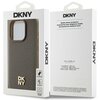 Etui DKNY Leather Pattern Metal Logo MagSafe do Apple iPhone 14 Pro Brązowy Marka telefonu Apple