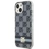 Etui DKNY Hardcase IML Checkered Mono Pattern & Printed Stripes do Apple iPhone 13/14/15 Czarny Seria telefonu iPhone