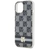 Etui DKNY Hardcase IML Checkered Mono Pattern & Printed Stripes do Apple iPhone 13/14/15 Czarny Kompatybilność Apple iPhone 13