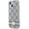 Etui DKNY Hardcase IML Checkered Mono Pattern & Printed Stripes do Apple iPhone 13/14/15 Beżowy Seria telefonu iPhone