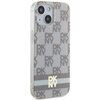 Etui DKNY Hardcase IML Checkered Mono Pattern & Printed Stripes do Apple iPhone 13/14/15 Beżowy Model telefonu iPhone 14