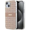 Etui DKNY IML Mono & Stripe MagSafe do Apple iPhone 13/14/15 Różowy