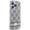 Etui DKNY IML Checkered Mono Pattern & Printed Stripes MagSafe do Apple iPhone 14 Pro Max Beżowy Kompatybilność Apple iPhone 14 Pro Max
