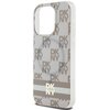Etui DKNY IML Checkered Mono Pattern & Printed Stripes MagSafe do Apple iPhone 14 Pro Max Beżowy Typ Etui nakładka