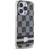 Etui DKNY IML Checkered Mono Pattern & Printed Stripes MagSafe do Apple iPhone 15 Pro Czarny Kompatybilność Apple iPhone 15 Pro
