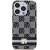 Etui DKNY IML Checkered Mono Pattern & Printed Stripes MagSafe do Apple iPhone 15 Pro Czarny Seria telefonu iPhone
