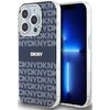 Etui DKNY IML Mono & Stripe MagSafe do Apple iPhone 15 Pro Niebieski