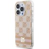 Etui DKNY IML Checkered Mono Pattern & Printed Stripes MagSafe do Apple iPhone 15 Pro Różowy Model telefonu iPhone 15 Pro