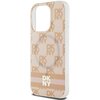 Etui DKNY IML Checkered Mono Pattern & Printed Stripes MagSafe do Apple iPhone 15 Pro Różowy Typ Etui magnetyczne