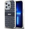 Etui DKNY IML Mono & Stripe MagSafe do Apple iPhone 15 Pro Czarny