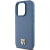 Etui DKNY Leather Monogram Pattern Metal Logo MagSafe do Apple iPhone 15 Pro Niebieski Typ Etui magnetyczne