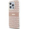 Etui DKNY IML Mono & Stripe MagSafe do Apple iPhone 15 Pro Różowy Seria telefonu iPhone