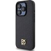 Etui DKNY Leather Monogram Pattern Metal Logo MagSafe do Apple iPhone 15 Pro Czarny Model telefonu iPhone 15 Pro