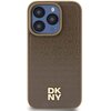 Etui DKNY Leather Monogram Pattern Metal Logo MagSafe do Apple iPhone 15 Pro Brązowy Seria telefonu iPhone