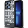 Etui DKNY Leather Printed Pattern Metal Logo MagSafe do Apple iPhone 15 Pro Czarny