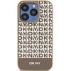 Etui DKNY Leather Printed Pattern Metal Logo MagSafe do Apple iPhone 15 Pro Brązowy Model telefonu iPhone 15 Pro