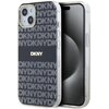 Etui DKNY IML Mono & Stripe MagSafe do Apple iPhone 14 Plus/15 Plus Czarny