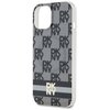 Etui DKNY IML Checkered Mono Pattern & Painted Stripes MagSafe do Apple iPhone 14 Plus/15 Plus Czarny Kompatybilność Apple iPhone 15 Plus
