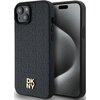 Etui DKNY Leather Monogram Pattern Metal Logo MagSafe do Apple IPhone 14 Plus/15 Plus Czarny