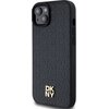 Etui DKNY Leather Monogram Pattern Metal Logo MagSafe do Apple IPhone 14 Plus/15 Plus Czarny Seria telefonu iPhone
