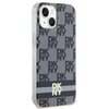 Etui DKNY IML Checkered Mono Pattern & Painted Stripes MagSafe do Apple iPhone 13/14/15 Czarny Model telefonu iPhone 14