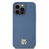 Etui DKNY Leather Monogram Pattern Metal Logo MagSafe do Apple iPhone 15 Pro Max Niebieski Model telefonu iPhone 15 Pro Max
