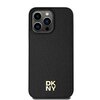 Etui DKNY Leather Monogram Pattern Metal Logo MagSafe do Apple iPhone 15 Pro Max Czarny Model telefonu iPhone 15 Pro Max