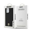 Etui DKNY Leather Monogram Pattern Metal Logo MagSafe do Apple iPhone 15 Pro Max Czarny Marka telefonu Apple
