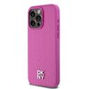 Etui DKNY Leather Monogram Pattern Metal Logo MagSafe do Apple iPhone 15 Pro Max Różowy Seria telefonu iPhone