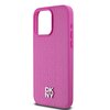 Etui DKNY Leather Monogram Pattern Metal Logo MagSafe do Apple iPhone 15 Pro Max Różowy Typ Etui magnetyczne