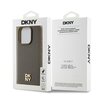 Etui DKNY Leather Monogram Pattern Metal Logo MagSafe do Apple iPhone 15 Pro Max Brązowy Marka telefonu Apple