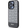 Etui DKNY Leather Printed Pattern Metal Logo MagSafe do Apple iPhone 15 Pro Max Czarny Seria telefonu iPhone