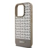 Etui DKNY Leather Printed Pattern Metal Logo MagSafe do Apple iPhone 15 Pro Max Brązowy Typ Etui magnetyczne