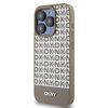 Etui DKNY Leather Printed Pattern Metal Logo MagSafe do Apple iPhone 15 Pro Max Brązowy Seria telefonu iPhone