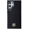 Etui DKNY Leather Pattern Metal Logo MagSafe do Samsung Galaxy S24 Ultra Czarny Model telefonu Galaxy S24 Ultra