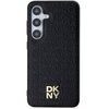 Etui DKNY Leather Pattern Metal Logo MagSafe do Samsung Galaxy S24+ Czarny Model telefonu Galaxy S24+