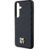 Etui DKNY Leather Pattern Metal Logo MagSafe do Samsung Galaxy S24+ Czarny Typ Etui magnetyczne