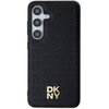Etui DKNY Leather Pattern Metal Logo MagSafe do Samsung Galaxy S24 Czarny Model telefonu Galaxy S24