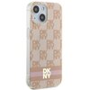 Etui DKNY IML Checkered Mono Pattern & Painted Stripes MagSafe do Apple iPhone 13/14/15 Różowy Model telefonu iPhone 14