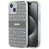 Etui DKNY IML Mono & Stripe MagSafe do Apple iPhone 13/14/15 Beżowy