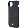 Etui DKNY Leather Pattern Metal Logo MagSafe do Apple iPhone 13/14/15 Czarny Model telefonu iPhone 15