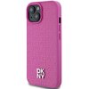 Etui DKNY Leather Pattern Metal Logo MagSafe do Apple iPhone 13/14/15 Różowy Model telefonu iPhone 13
