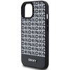 Etui DKNY Leather Printed Pattern Metal Logo MagSafe do Apple iPhone 13/14/15 Czarny Model telefonu iPhone 15