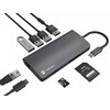 Hub NATEC Multiport FOWLER 2 V2 8w1 USB Typu C 3.2 Gen. 1, Pasywny Obsługiwane standardy USB USB 3.2 Gen. 1 (USB 3.0/3.1 Gen. 1) - 5 Gb/s