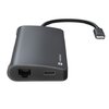 Hub NATEC Multiport FOWLER 2 V2 8w1 USB Typu C 3.2 Gen. 1, Pasywny Dodatkowe informacje Wykończenie z aluminium i ABS